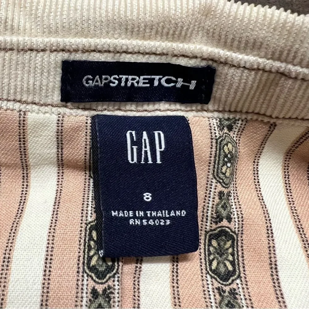 VTG Gap Womens Y2K Corduroy Blazer Jacket Size 8 Academia Preppy Gilmore Girls - Picture 7 of 9